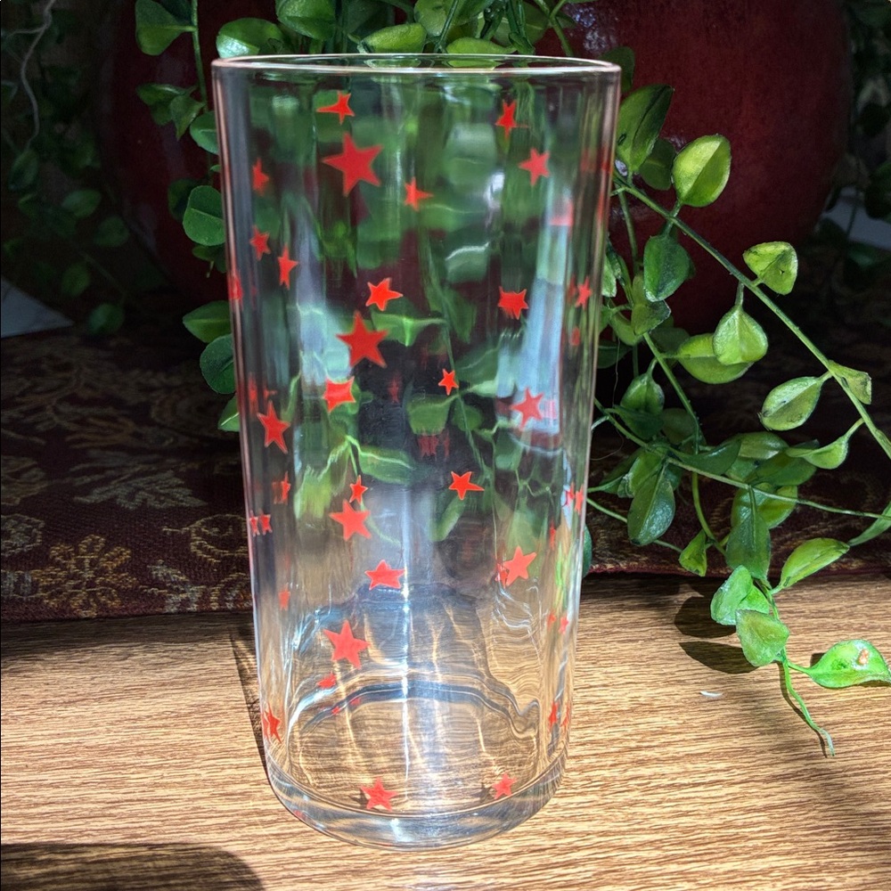 VTG Kraft Foods Swanky Swigs Stars Optic Glass
Juice Tumbler MCM Tableware